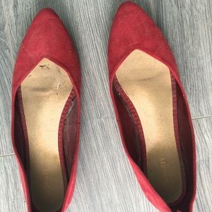 ✨3 for $15 Bundle✨ Red Suede Flats